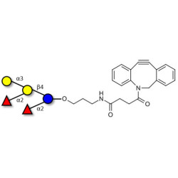 Fucosyl B antigen pentaose type 6 with DBCO (Linker-DBCO A)