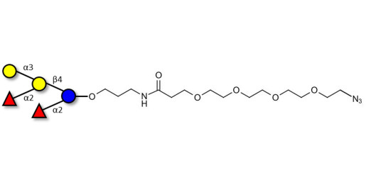 Fucosyl B antigen pentaose type 6 with terminal azide (Linker-N3 A)