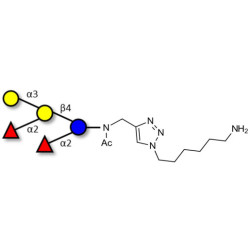 Fucosyl B antigen pentaose type 6 with free terminal amine (Linker-NH2 D)