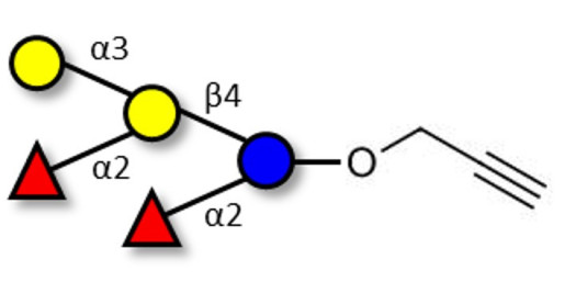 Fucosyl B antigen pentaose type 6 with terminal alkyne (Linker-CΞCH B)