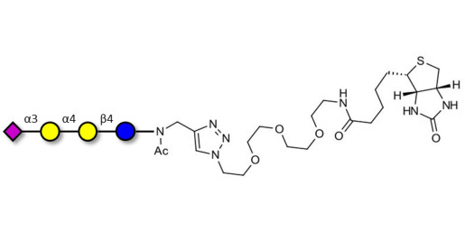 Sialylated globotriose linked to biotin (Linker-BT A) - 3Sialyl-Gb3
