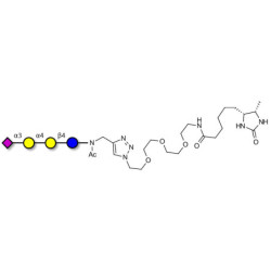 Sialylated globotriose linked to desthiobiotin (Linker-DBT-A)