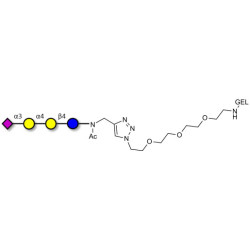Sialylated globotriose grafted on gel for affinity chromatography (Linker-GEL A)