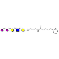 Disialylated pentaose type 1 with cyclic di-thiol (Linker-LIPO A)