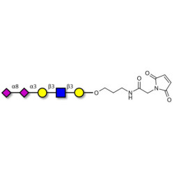 Disialylated pentaose type 1 linked to maleimide (Linker-MAL A)