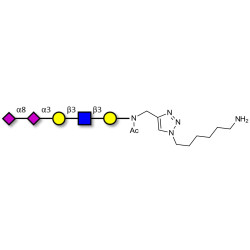 Disialylated pentaose type 1 with free terminal amine (Linker-NH2 D)