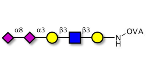 Disialylated pentaose type 1 grafted on OVA