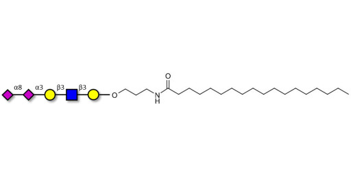 Disialylated pentaose type 1 with stearic chain (Linker-STEA A)