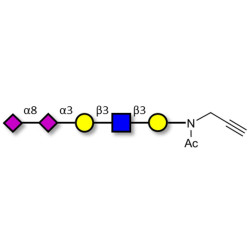 Disialylated pentaose type 1 with terminal alkyne (Linker-CΞCH A)