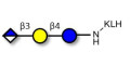 Glucuronyl-lactose grafted on KLH - HNK 1 epitope precursor