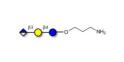 Glucuronyl-lactose with free terminal amine (Linker-NH2 A) - HNK 1 epitope precursor