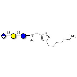 Glucuronyl-lactose with free terminal amine (Linker-NH2 D)