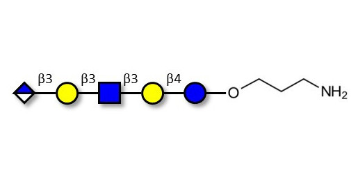 Glucuronyl-Lacto-N-tetraose with free terminal amine (Linker-NH2 A) - Glucuronyl-LNT