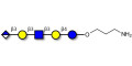 Glucuronyl-Lacto-N-tetraose with free terminal amine (Linker-NH2 A) - Glucuronyl-LNT