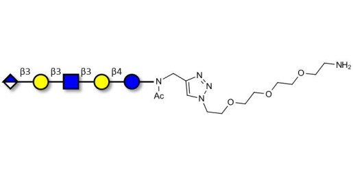 Glucuronyl-Lacto-N-tetraose with free terminal amine (Linker-NH2 B) - Glucuronyl-LNT