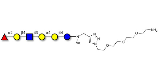 Globo-H analogue type 2 with free terminal amine (Linker-NH2 B)