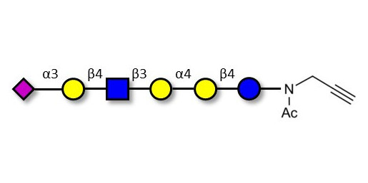 Stage-Specific Embryonic Antigen-4 (SSEA-4) hexaose analogue type 2 with terminal alkyne (Linker-CΞCH A) - SSEA-4 hexaose analogue type 2