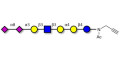 Sialylated Stage-Specific Embryonic Antigen-4 (SSEA-4) hexaose analogue type 1 with terminal alkyne (Linker-CΞCH A) - Sialylated-SSEA-4 hexaose analogue type 1
