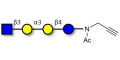 Isoglobotetraose (iGb4) analogue with terminal alkyne (Linker-CΞCH A) - iGb4 analogue