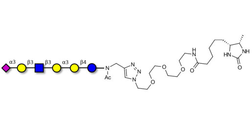 Sialylated isoglobopentaose (Sialylated iGb5) analogue type 1 linked to desthiobiotin (Linker-DBT-A) - Sialylated iGb5 analogue type 1
