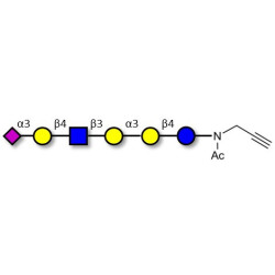 Sialylated isoglobopentaose (Sialylated iGb5) analogue type 2 with terminal alkyne (Linker-CΞCH A)