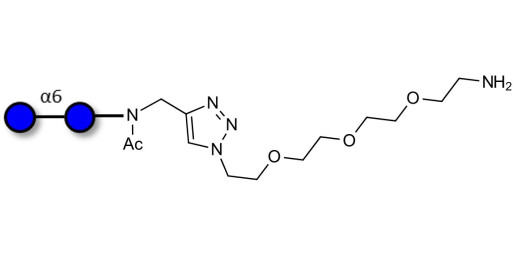 Isomaltose DP2 with free terminal amine (Linker-NH2 B)