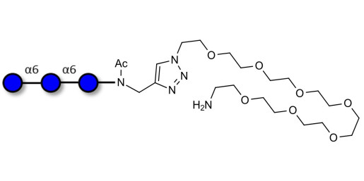 Isomaltotriose DP3 with free terminal amine (Linker-NH2 C)