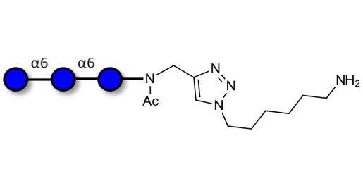 Isomaltotriose DP3 with free terminal amine (Linker-NH2 D)