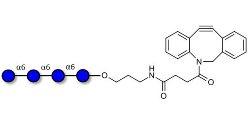 Isomaltotetraose DP4 with DBCO (Linker-DBCO A)
