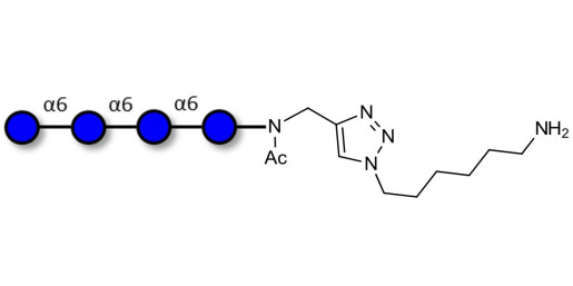 Isomaltotetraose DP4 with free terminal amine (Linker-NH2 D)