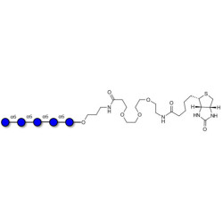 Isomaltopentaose DP5 linked to biotin (Linker-BT C)