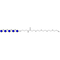 Isomaltopentaose DP5 with terminal azide (Linker-N3 A)