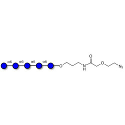 Isomaltopentaose DP5 with terminal azide (Linker-N3 B)