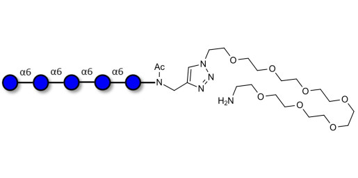 Isomaltopentaose DP5 with free terminal amine (Linker-NH2 C)