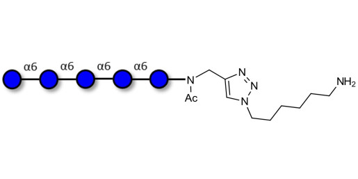 Isomaltopentaose DP5 with free terminal amine (Linker-NH2 D)
