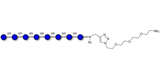 Isomaltooctaose DP8 with free terminal amine (Linker-NH2 B)