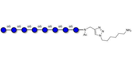 Isomaltooctaose DP8 with free terminal amine (Linker-NH2 D)