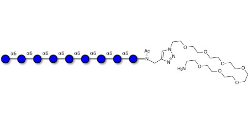 Isomaltononaose DP9 with free terminal amine (Linker-NH2 C)