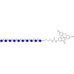 Isomaltodecaose DP10 linked to fluorescein (Linker-FLUO A)