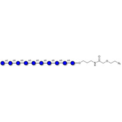 Isomaltodecaose DP10 with terminal azide (Linker-N3 B)