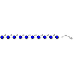 Isomaltodecaose DP10 with terminal alkyne (Linker-CΞCH B)