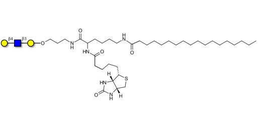 Core type 2 triose linked to biotin and stearic chain (Linker-BT-STEA A)