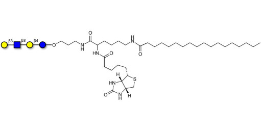Lacto-N-tetraose (LNT) linked to biotin and stearic chain (Linker-BT-STEA A) - LNT