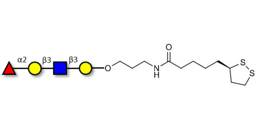 Blood group H antigen tetraose type 1 with cyclic di-thiol (Linker-LIPO A) - Blood group H tetrasaccharide type I ; 