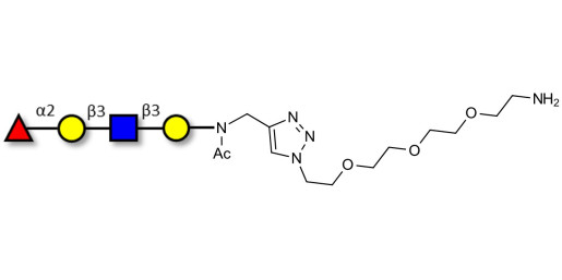Blood group H antigen tetraose type 1 with free terminal amine (Linker-NH2 B) - Blood group H tetrasaccharide type I ; 