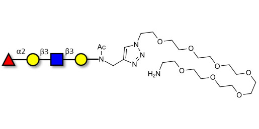 Blood group H antigen tetraose type 1 with free terminal amine (Linker-NH2 C) - Blood group H tetrasaccharide type I ; 