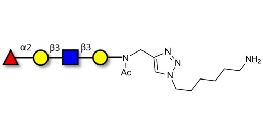 Blood group H antigen tetraose type 1 with free terminal amine (Linker-NH2 D) - Blood group H tetrasaccharide type I ; 