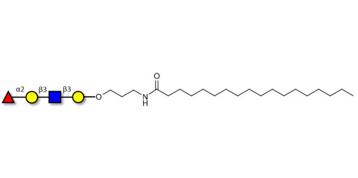 Blood group H antigen tetraose type 1 with stearic chain (Linker-STEA A) - Blood group H tetrasaccharide type I ; 