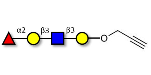 Blood group H antigen tetraose type 1 with terminal alkyne (Linker-CΞCH B) - Blood group H tetrasaccharide type I ; 