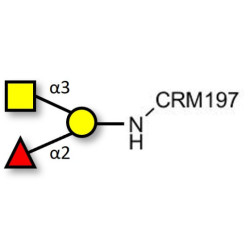 Blood group A antigen triose grafted on CRM197